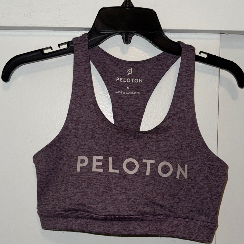 Peloton Heathered Purple Sports Bra